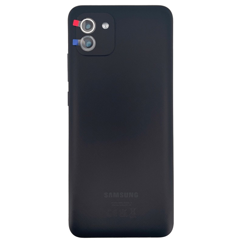 Coque arrière (Officielle) - Galaxy A03 - Noire photo 1