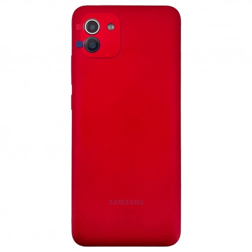 Coque arrière (Officielle) - Galaxy A03 - Rouge photo 1