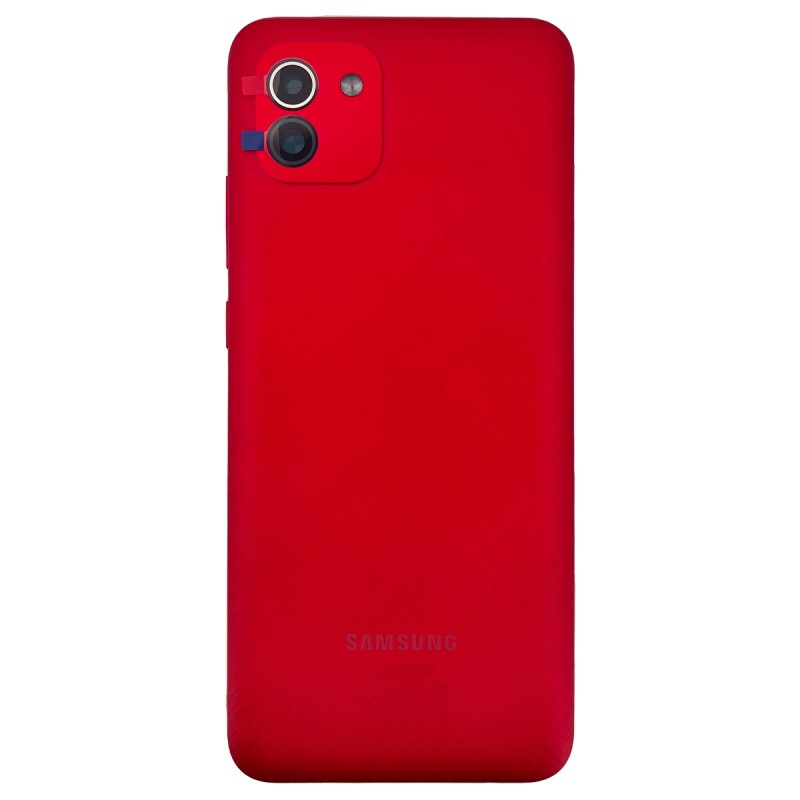 Coque arrière (Officielle) - Galaxy A03 - Rouge photo 1