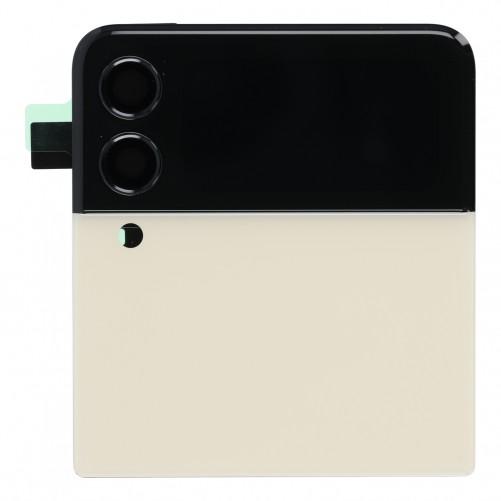 Vitre arrière avec écran (Officielle) - Galaxy Z Flip3 - Crème photo 2