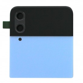 Vitre arrière supérieure (Officielle) - Galaxy Z Flip4 - Bleue photo 1