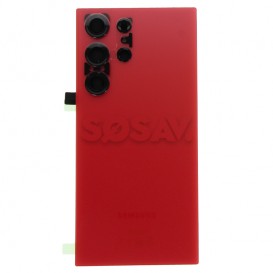 Vitre arrière (Officielle) - Galaxy S23 Ultra - Rouge photo 1