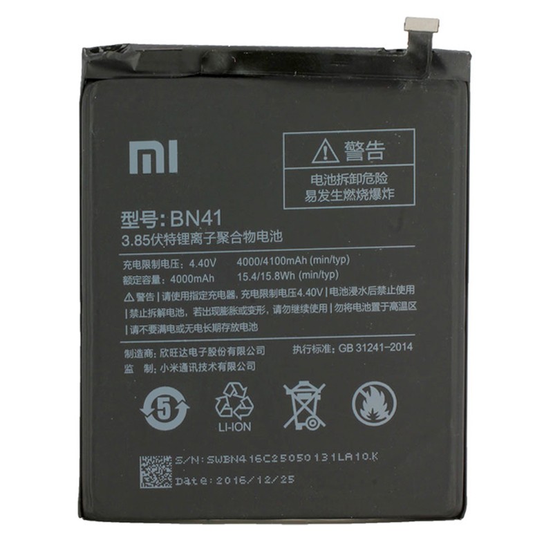 Batterie BN41 d'origine pour Xiaomi Redmi Note 4_photo1