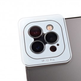 Verre trempé 3D Argent vitre caméra - iPhone 12 Pro Max photo 4
