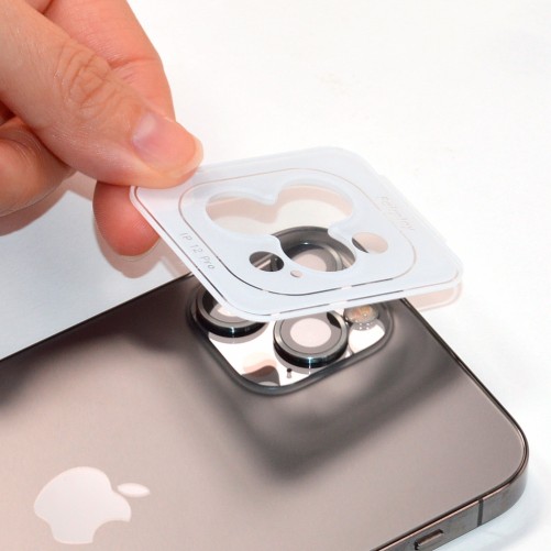 Verre trempé 3D Silver vitre caméra - iPhone 13 Pro, iPhone 13 Pro Max photo 5