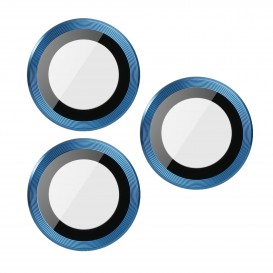 Verre trempé 3D Bleu pour vitre caméra arrière - iPhone 15 Pro et 15 Pro photo 1
