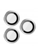 Verre trempé 3D Blanc pour vitre caméra arrière - iPhone 15 Pro et 15 Pro photo 1