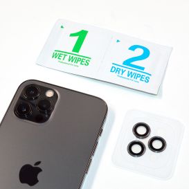 Verre trempé 3D Bleu pour vitre caméra arrière - iPhone 15 Pro et 15 Pro