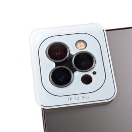 Verre trempé 3D Blanc pour vitre caméra arrière - iPhone 15 Pro et 15 Pro