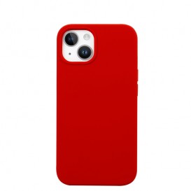 Housse silicone iPhone 12 Mini avec intérieur microfibres - Rouge de Mars photo 1