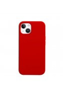 Housse silicone iPhone 12 Mini avec intérieur microfibres - Rouge de Mars photo 1