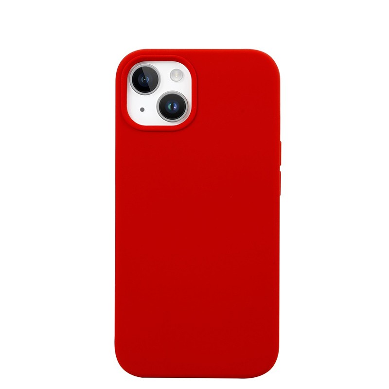 Housse silicone iPhone 12 Mini avec intérieur microfibres - Rouge de Mars photo 1