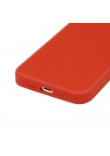 Housse silicone iPhone 12 et 12 Pro avec intérieur microfibres - Rouge photo 2