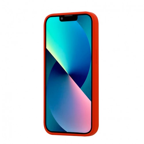 Housse silicone iPhone 12 et 12 Pro avec intérieur microfibres - Rouge photo 4