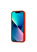 Housse silicone iPhone 12 et 12 Pro avec intérieur microfibres - Rouge photo 4