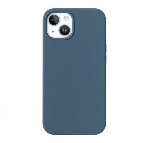 Housse silicone iPhone 7, 8, SE 2020 et SE 2022 avec intérieur microfibres - Marine photo 1