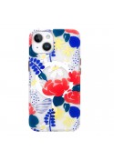 Coque iPhone 14 Pro - Motif fleurs Rouges photo 1