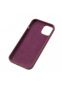 Coque en silicone iPhone 11 intérieur en microfibres - Prune photo 3