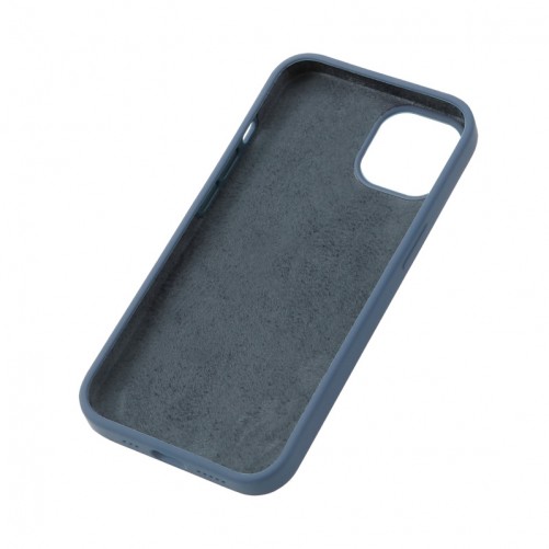 Coque en silicone iPhone 11 intérieur en microfibres - Bleu nuit photo 3