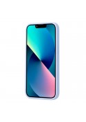 Coque en silicone iPhone XR avec intérieur en microfibres - Violet Pastel photo 2