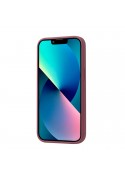 Coque en silicone iPhone XR avec intérieur en microfibres - couleur Prune photo 2