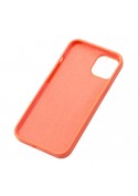Coque en silicone iPhone 11 intérieur en microfibres - Corail Orange photo 3