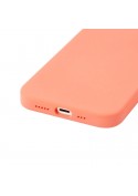 Coque en silicone iPhone 11 intérieur en microfibres - Corail Orange photo 4