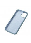 Coque en silicone iPhone XR intérieur en microfibres - Bleu Givré photo 3