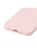 Coque en silicone iPhone 7, 8, SE2, SE3 intérieur en microfibres - Rose Pastel photo 4