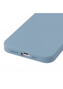 Coque en silicone iPhone 11 intérieur en microfibres - Bleu Givré photo 4