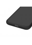 Coque en silicone iPhone 7, 8, SE2, SE3 intérieur en microfibres - Noire photo 4