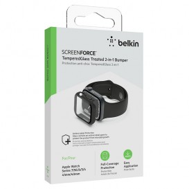 Verre trempé anti-bactérien avec bumper Noir BELKIN - Apple Watch 40, 41 mm photo 4