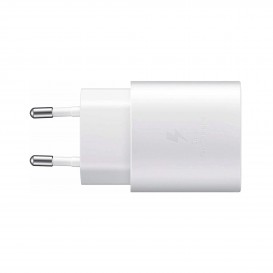 Chargeur ultra rapide USB-C 25W (Officiel) Samsung (avec câble) - Blanc photo 1