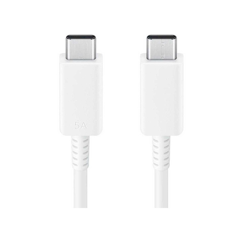 Câble charge rapide 25W USB-C vers USB-C (Officiel) Samsung 1,8m - Blanc photo 1