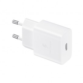 Chargeur secteur (Officiel)  Samsung 15W USB-C - Blanc photo 1