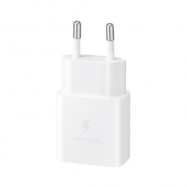 Chargeur secteur (Officiel)  Samsung 15W USB-C - Blanc photo 1