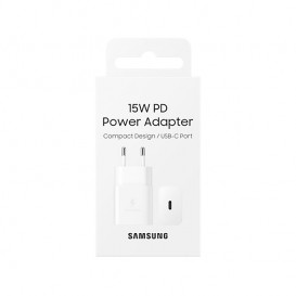 Chargeur secteur (Officiel)  Samsung 15W USB-C - Blanc photo 4