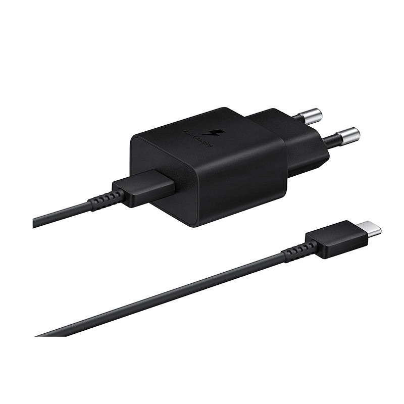 Chargeur secteur (Officiel)  Samsung USB-C 15W  avec câble - Noir photo 1