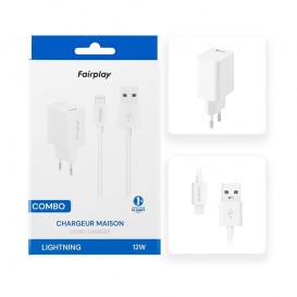 Chargeur (12W) avec câble Lightening (1m) - Blanc photo 1