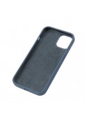 Housse silicone iPhone 12 et iPhone 12 Pro avec intérieur microfibres - Bleue de minuit photo 2