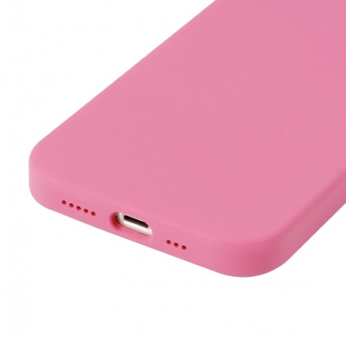 Housse silicone iPhone 12 et iPhone 12 Pro avec intérieur microfibres - Rose photo 3