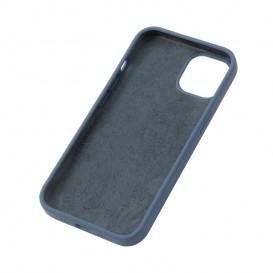 Housse silicone iPhone 13 avec intérieur microfibres - Bleue de minuit photo 2
