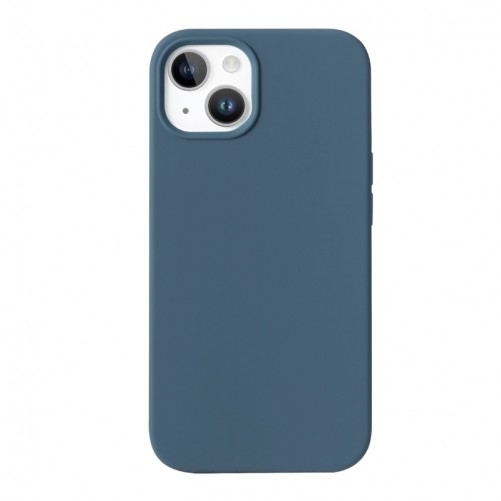 Housse silicone iPhone 13 Mini avec intérieur microfibres - Bleue de minuit photo 4