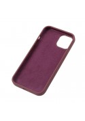 Housse silicone iPhone 14 avec intérieur microfibres - Bordeaux photo 2