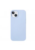 Housse silicone iPhone 14 avec intérieur microfibres - Violet pastel photo 4