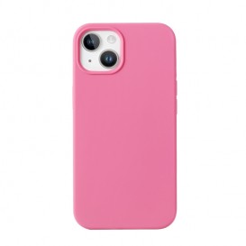 Housse silicone iPhone 14 Plus avec intérieur microfibres - Rose photo 4