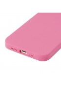 Housse silicone iPhone 14 Pro avec intérieur microfibres - Rose photo 1