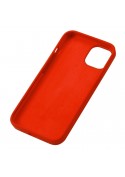 Housse silicone iPhone 15 avec intérieur microfibres - Rouge photo 2