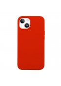 Housse silicone iPhone 15 avec intérieur microfibres - Rouge photo 4