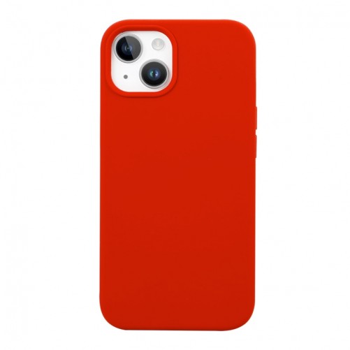Housse silicone iPhone 15 Plus avec intérieur microfibres - Rouge photo 4
